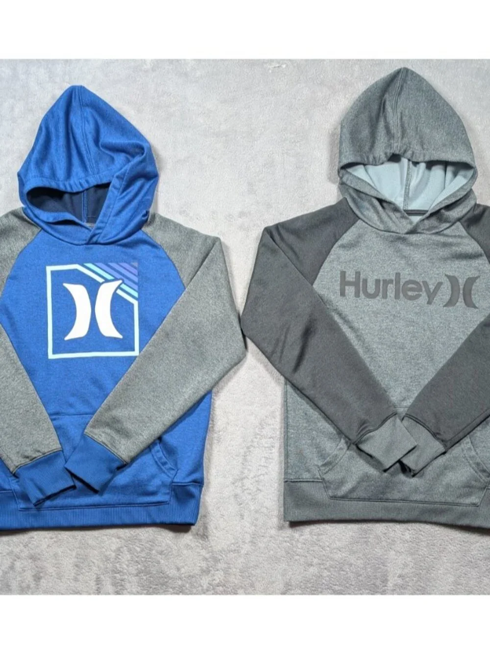 Hurley Sweatshirt Hoodie Youth Size Medium 10/12 Casual Lightweight Lot of 2
